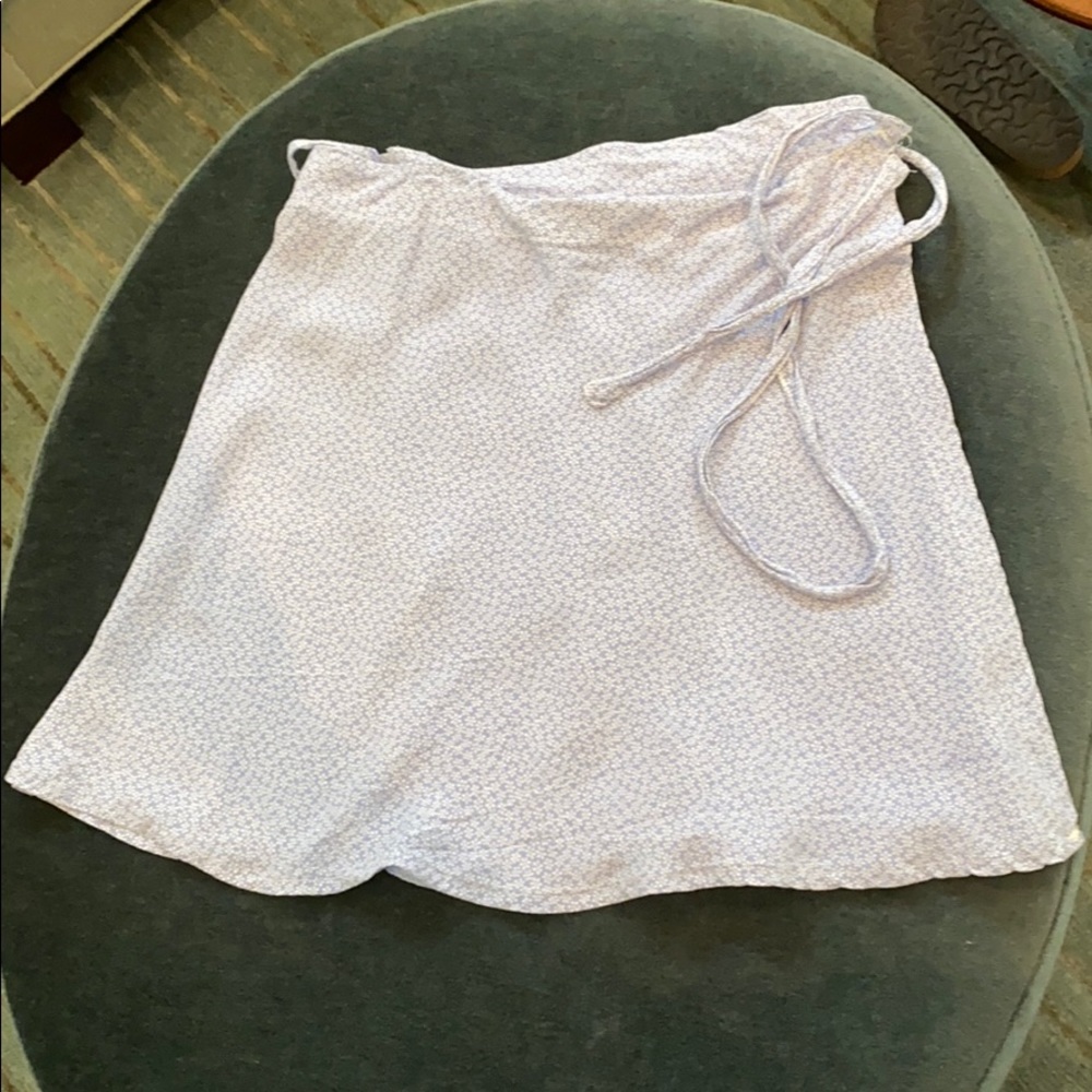 Brandy Melville wrap skirt in periwinkle floral